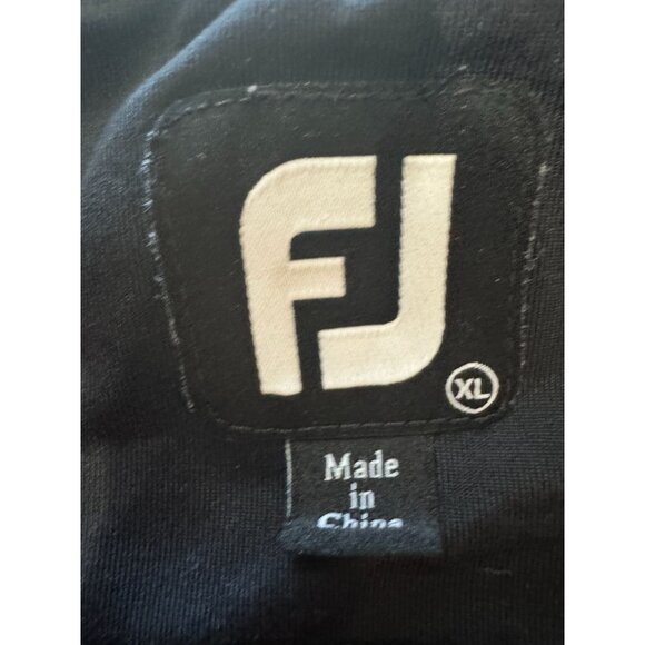 Footjoy FJ 1/2 Half Zip Pullover Mens Size XL Performance Golf Stretch Black |K1 - Picture 3 of 5